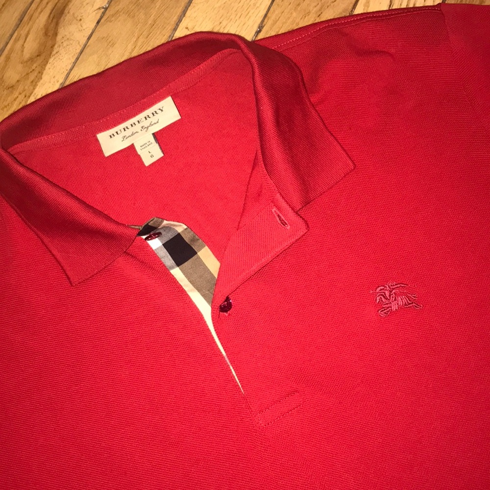 BURBERRY COLLEE SHIRT RED